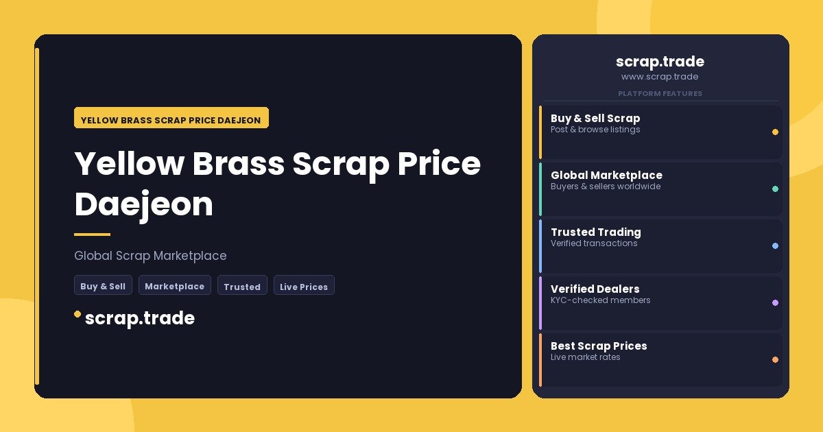 Yellow Brass Scrap Price Daejeon - Yellow Brass Scrap Price Daejeon